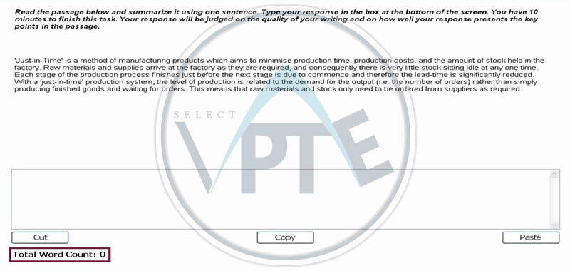 Summarize Written Text PTE