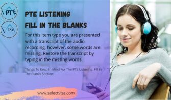 pte Listening Fill in the blanks