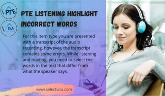 pte Listening Highlight incorrect words