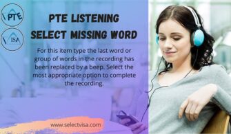 pte Listening Select missing word