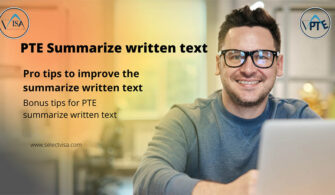 Summarize written text pte